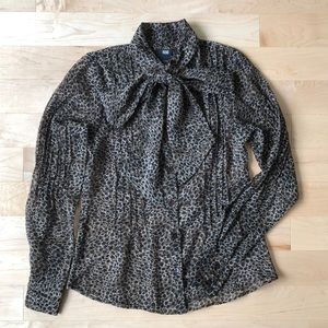 Bedo chiffon leopard blouse